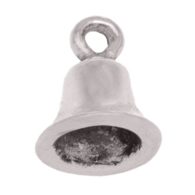 Bedel Bel (11 x 9 mm) antiek zilver M972