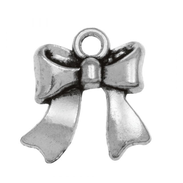 Bedel Strik (18 x 17 mm) antiek zilver M980