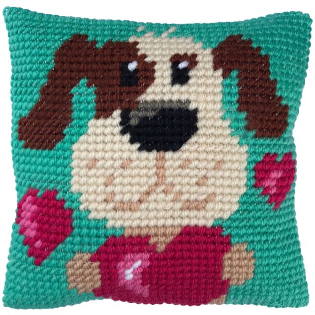 With All My Heart kussen voorbedrukt borduurpakket nw-lh03-003 STITCHCOMPANY