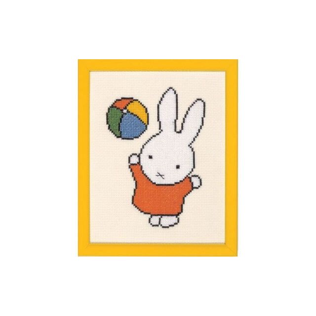 Borduurpakket Nijntje met bal 13x17cm van PAKO 076.211603