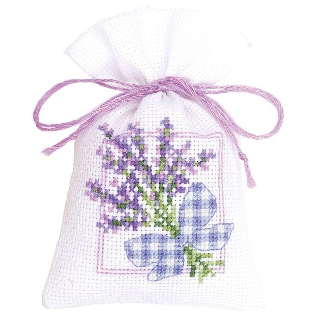 Lavendeltakjes met strikje kruidenzakje van VERVACO PN-0143682