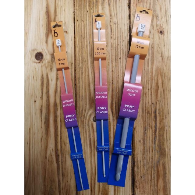 Tunische haaknaald 10mm 30cm van PONY 073.43655