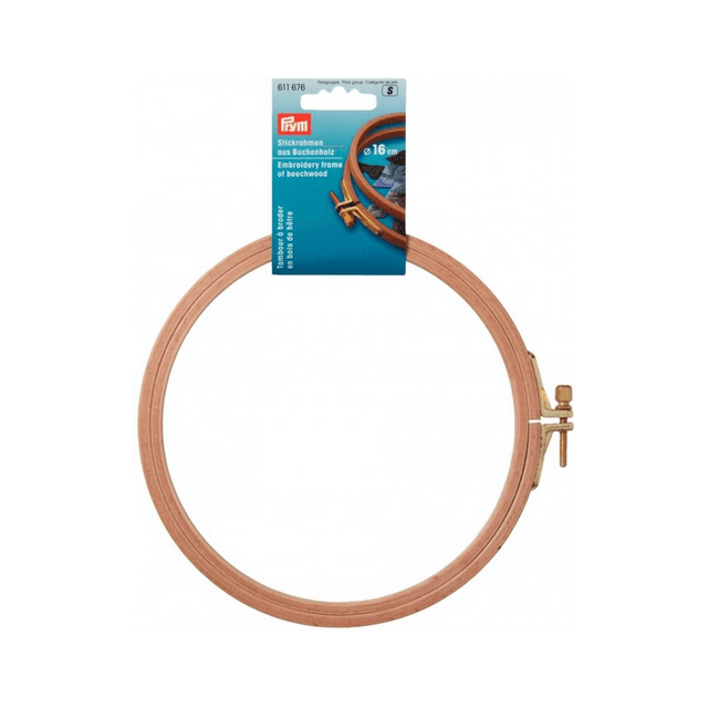 Houten borduurring 16cm van PRYM 022.611676