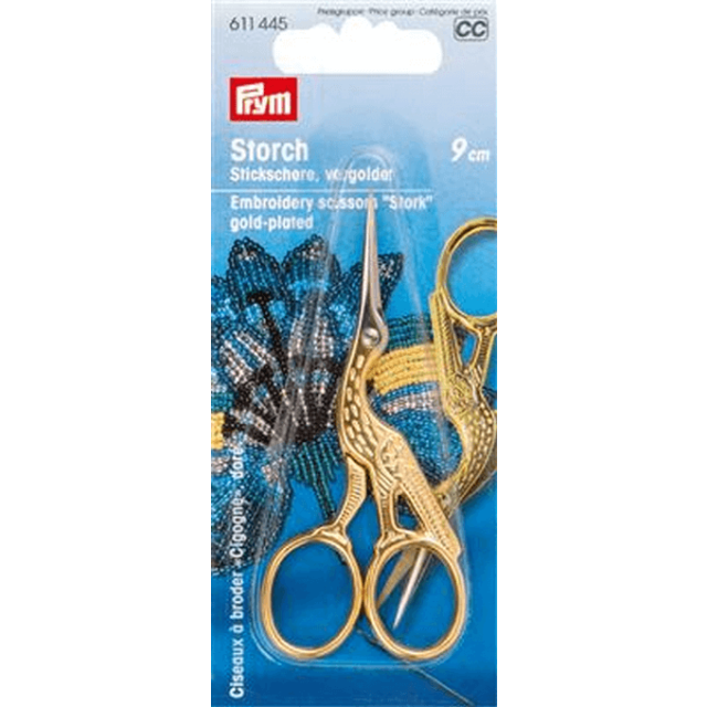 Borduurschaartje ooievaar 9cm van PRYM 022.611445