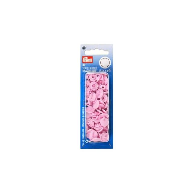 Colorsnaps drukknopen 12,4mm roze van PRYM 022.393118