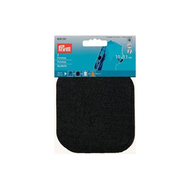 Elleboogstukken zwart 10x11cm van PRYM 033.929291