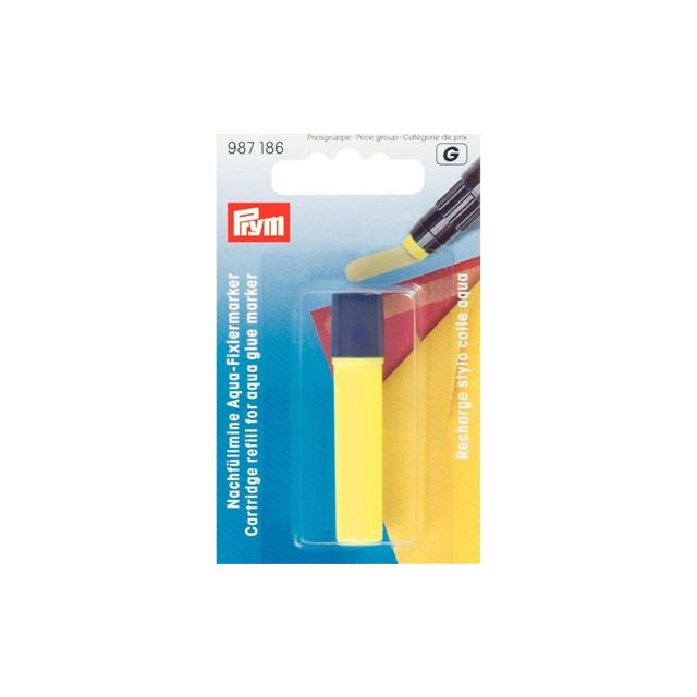 Navulling lijmmarkeerstift geel van PRYM 033.987186
