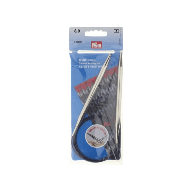 Rondbreinaalden 8mm 100cm messing van PRYM 022.212216