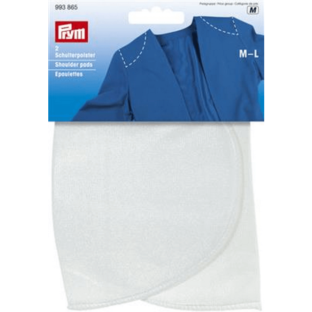 Schoudervullingen halve maan wit maat M-L van PRYM 033.993865