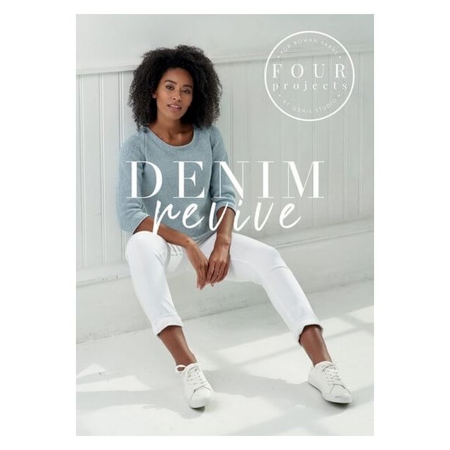 4 projects Denim Revive breipatronenboek van ROWAN 097.46.zb268