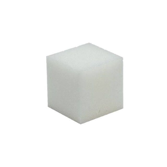 Schuimrubberen kubus 10x10cm wit van RESTYLE 020.1084