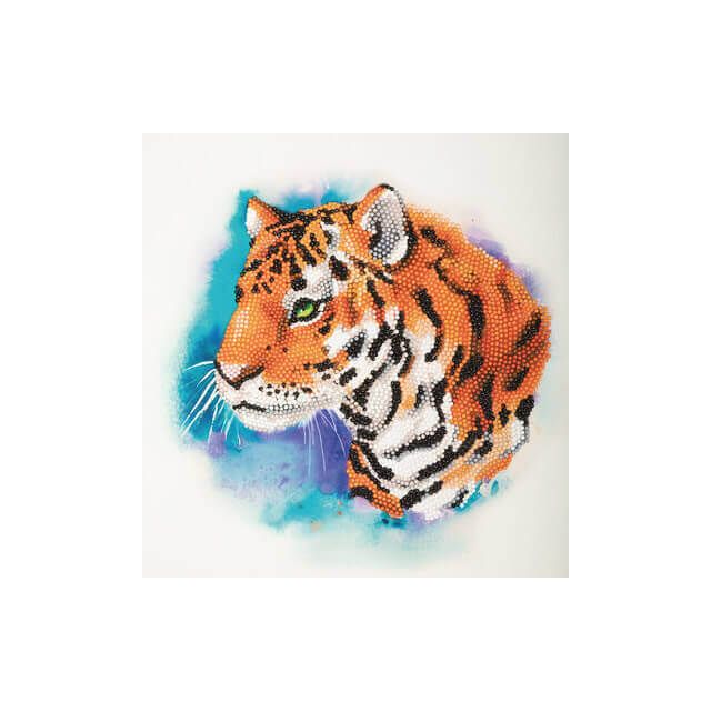 DIAMOND PAINTING CARDBOARD - STRONG TIGER van STITCHCOMPANY fc-albp-271