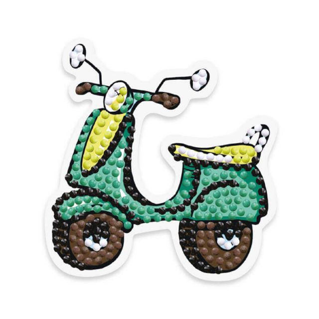 DIAMOND PAINTING MAGNET - SCOOTER van STITCHCOMPANY fc-alvm-054