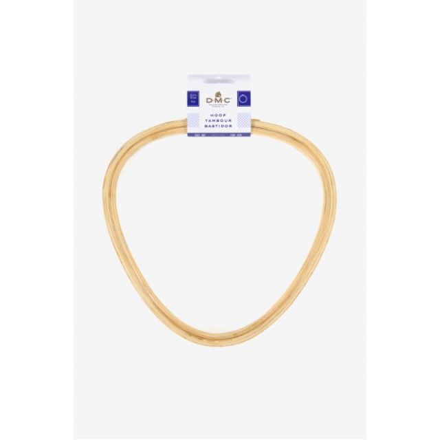 Driehoek houten borduurring 21.5x22cm DMC 074.U2109