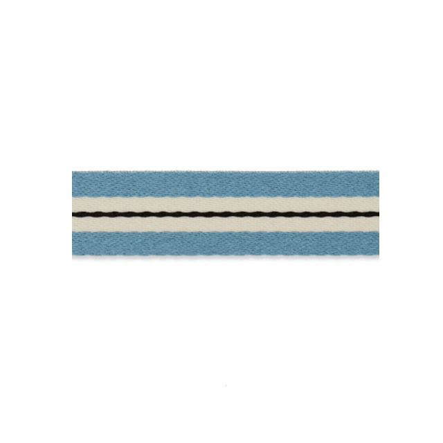 Band met streep blauw 15mm van UNION KNOPF 4339