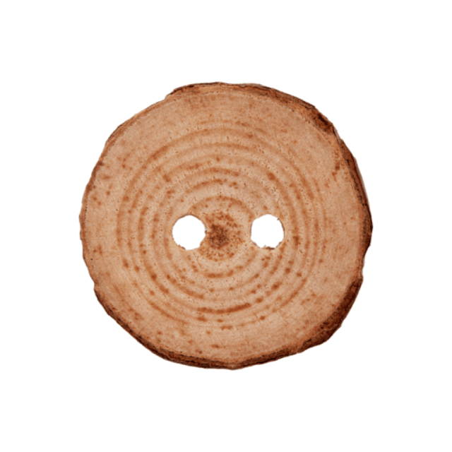 Houten knoop boomstam 30mm van UNION KNOPF 453703