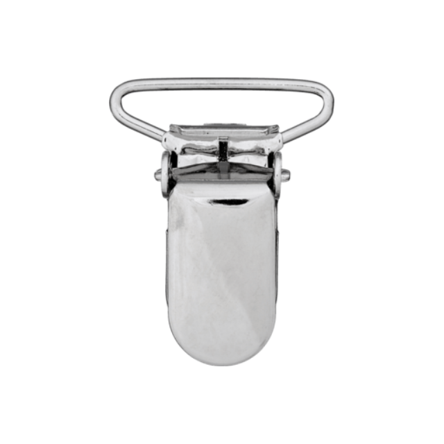 Bretelclip zilverkleurig van UNION KNOPF 58028