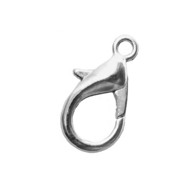 Karabijn sloten (18 mm) Antiek Zilver (10 Stuks) van DB X112