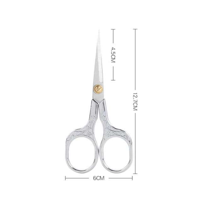 Borduurschaar 12,7cm zilver